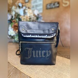 Juicy Couture Black Backpack with Gold Details